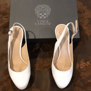 Vince Camuto White Heels